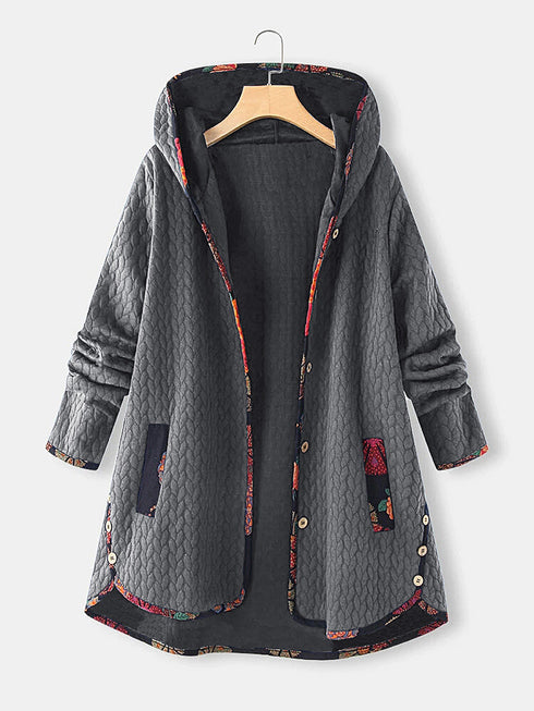 Winter New Fashion Printed Solid Color Jacket